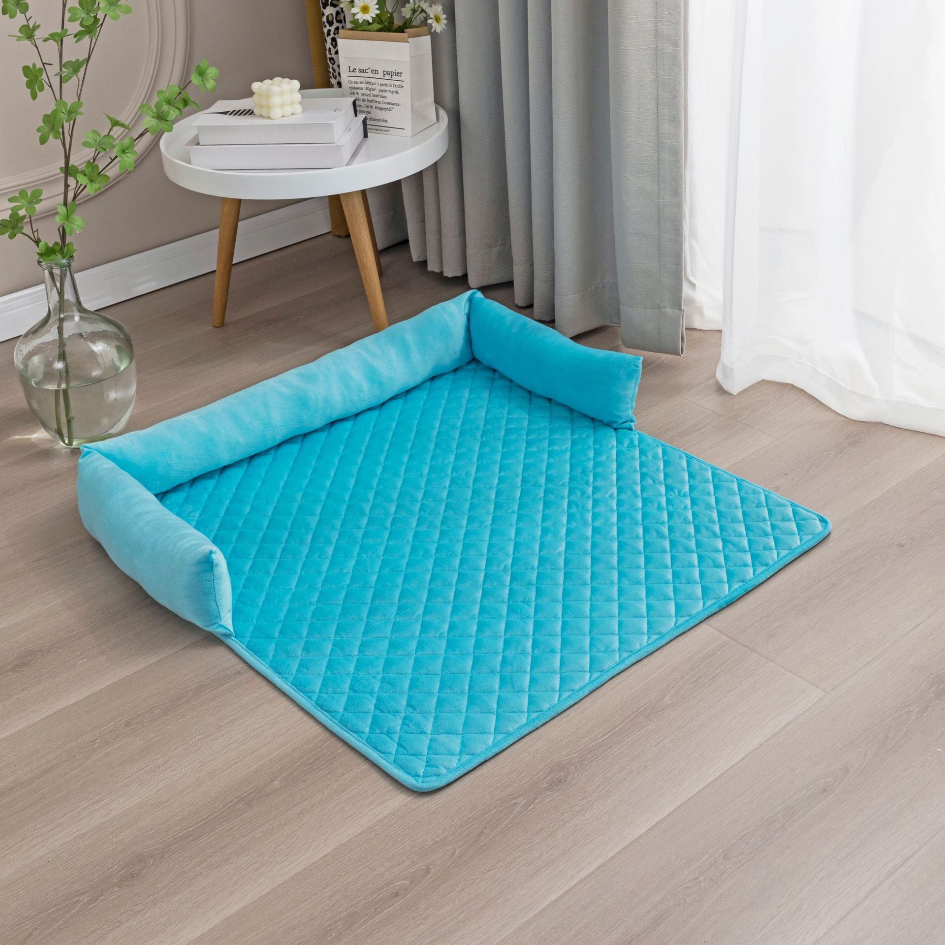 Cross-border plush pet sofa cushion with pillow pet supplies manufacturers wholesale cat dog sofa bed pet bed cushion