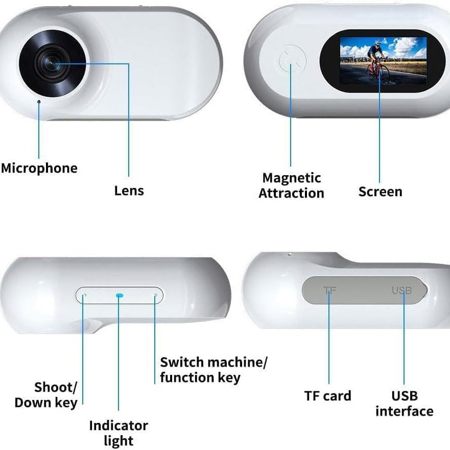 Cross-border hot selling pet products cat dog collar camera outdoor sports camera video mini body camera