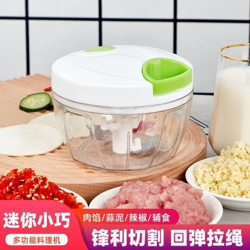 Kitchen household garlic puller, hand-pulled garlic peeler, large-capacity minced meat machine, garlic crusher