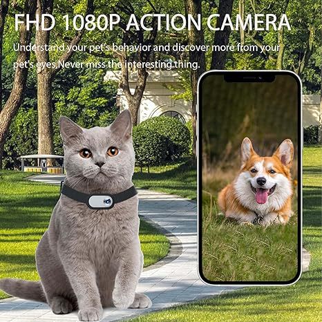 Cross-border hot selling pet products cat dog collar camera outdoor sports camera video mini body camera
